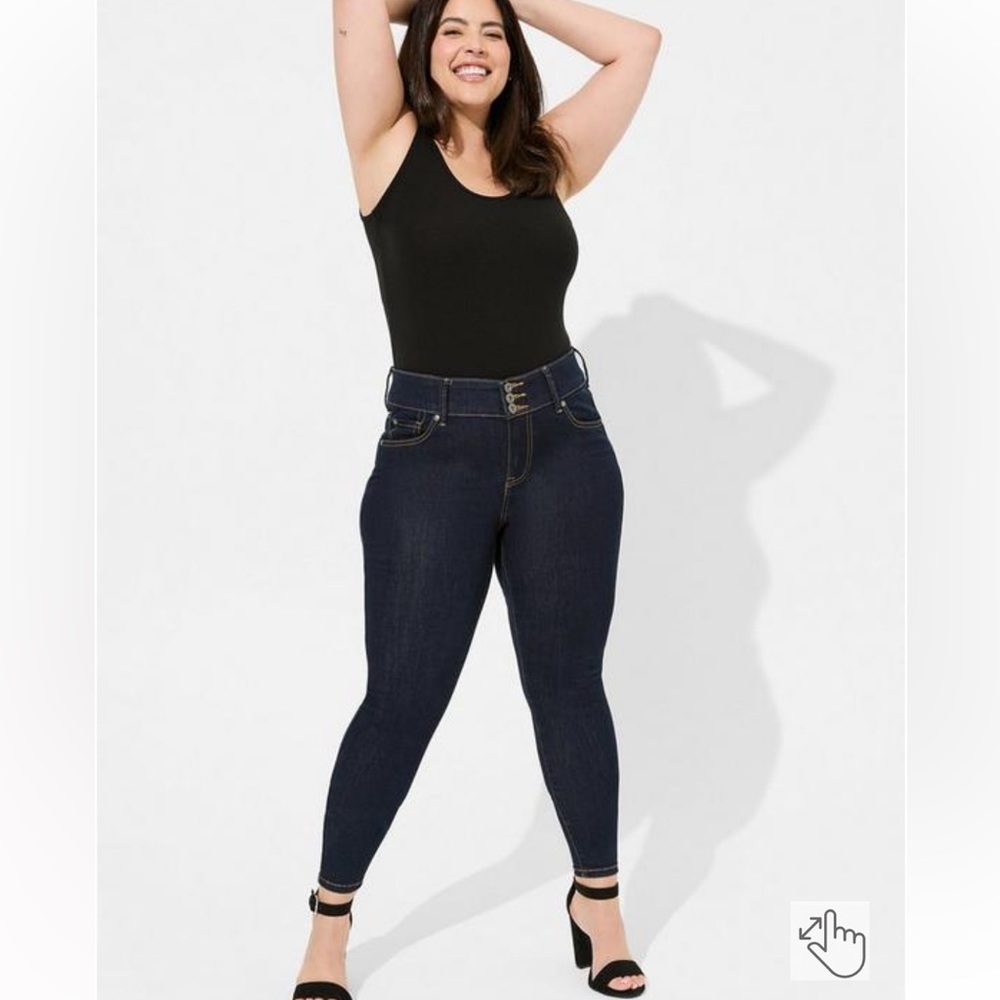 Torrid Jegging Skinny Super Stretch High-Rise Jean Size 14 Color Ozone